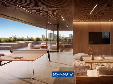 Penthouse en Las Cañitas con rooftop privado, piscina y terraza