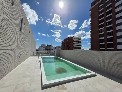 Alquiler 2 ambientes en Belgrano. Edificio con pileta, parrilla, SUM y gimnasio
