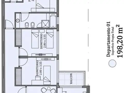 Departamento en Venta de 5 ambientes