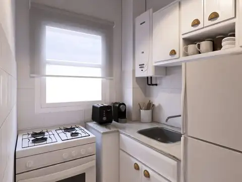 Departamento Monoambiente con 1 baño