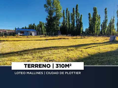VENTA! TERRENO EN PLOTTIER | LOTEO MALLINES