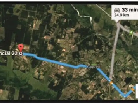 Ruta Prov. N°22 km 20 , Estación Yuquerí