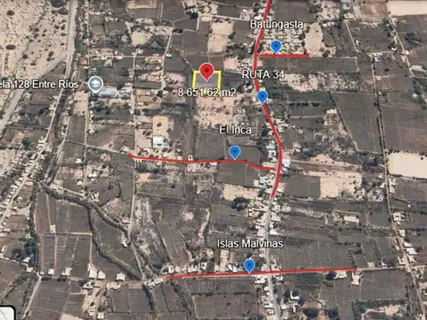 Terreno en Venta de 8651,0 m2