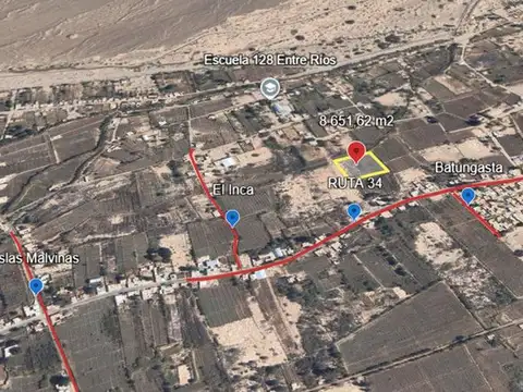 Terreno en Venta de 8651,0 m2