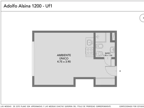 Departamento en Venta en Monserrat, USD 59.900