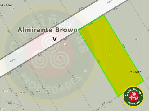 Venta - Lote de 1625 m2 - 150 mts de Av. H. Yrigoyen ( ruta 210 ) - Venta Directa !!!