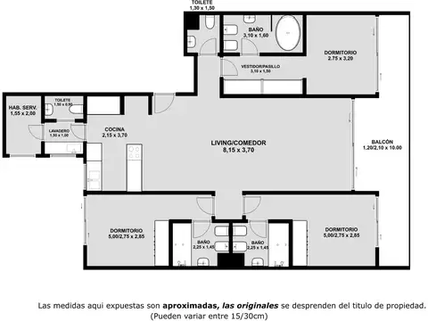 Departamento en Venta de 4 ambientes