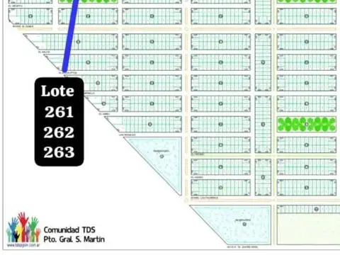 Terreno en Venta 24  mts Fondo