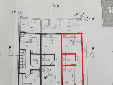 Departamento 2 ambientes con 1 baño