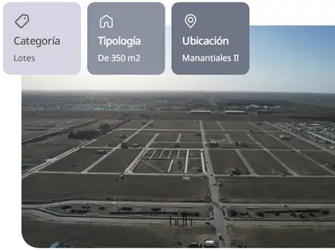 Terreno en Venta en Pampas De Manantiales, USD 62.000