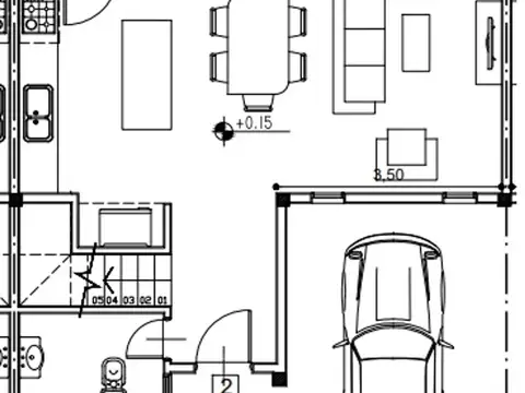 Casa 4 ambientes con 2 baños