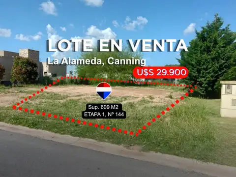 LOTE EN VENTA EN LA ALAMEDA CANNING 