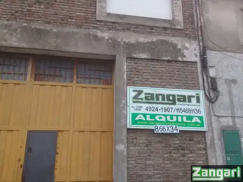 ALQUILER GALPON 8.66X34 MTS 200 MTS DE AV LA PLATA- POMPEYA