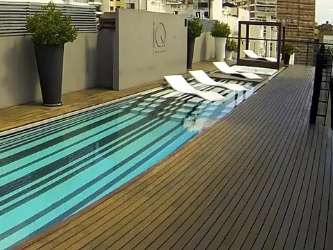 Piscina, Gym hermoso balcón a la calle