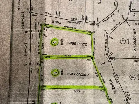 Terreno en Venta de 2220,0 m2