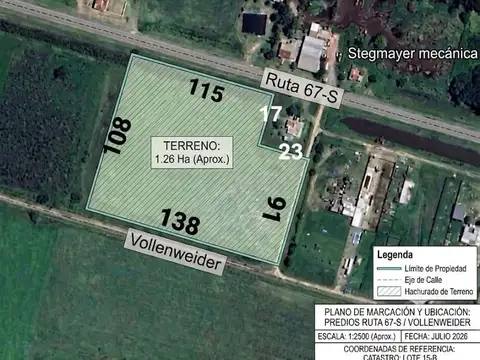 Terreno 136x108mts Las Tunas