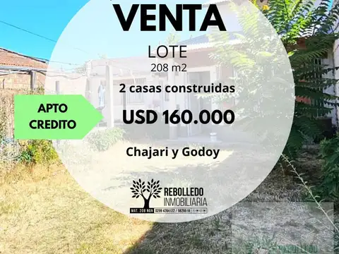 Venta terreno con 2 casas