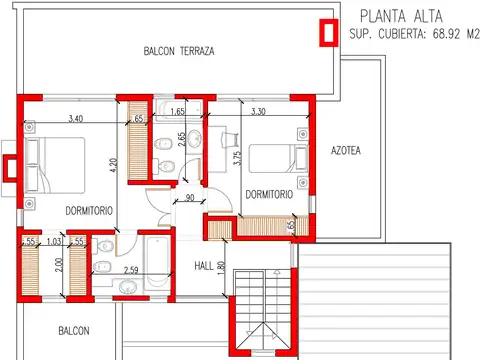 Casa 5 ambientes con 4 baños