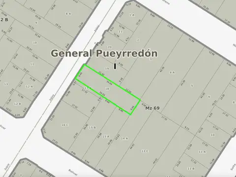 Terreno en Zona Centro - Jujuy al 2000 - Dimensiones 8,66 m x 34 m (295m2)