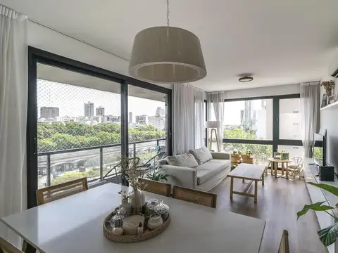 Departamento en alquiler 3 ambientes Esquinero con Cochera en Torre SOLAR SOHO!