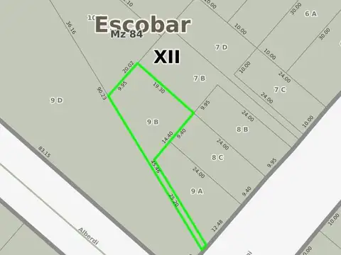 Lotes en venta, Spadaccini entre Alberdi y Bernardo de Irigoyen, a una cuadra de Av. Tapia de Cruz,