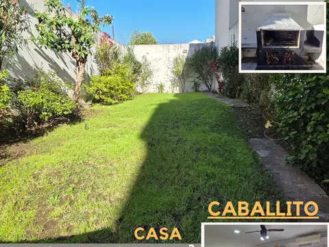Única CASA QUINTA sobre Lote Propio de 464 m², con gran Jardín de 22 m x 9 m (190 m²), parrilla y cochera, en el corazón de Caballito